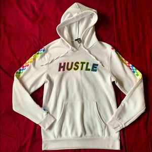 Rue 21 white “hustle” hoodie